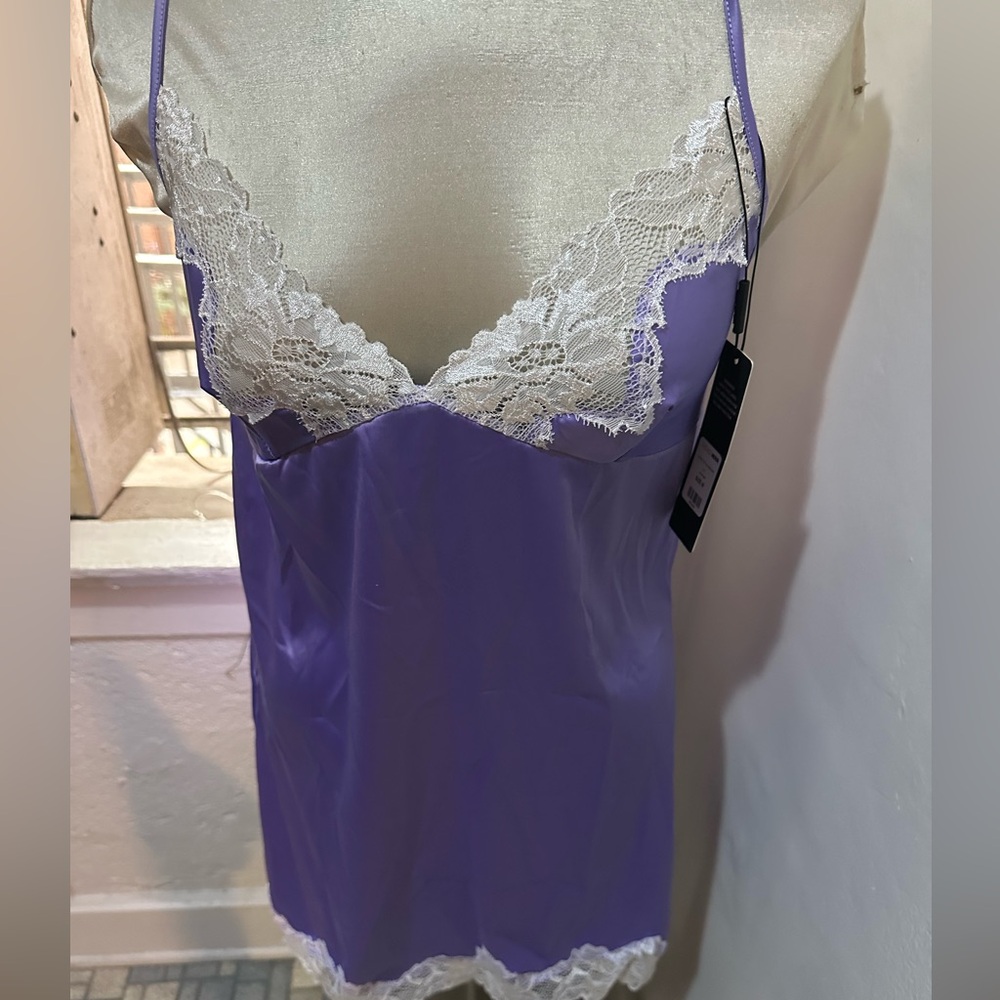 Fashion Nova Lavender Lace Chemise